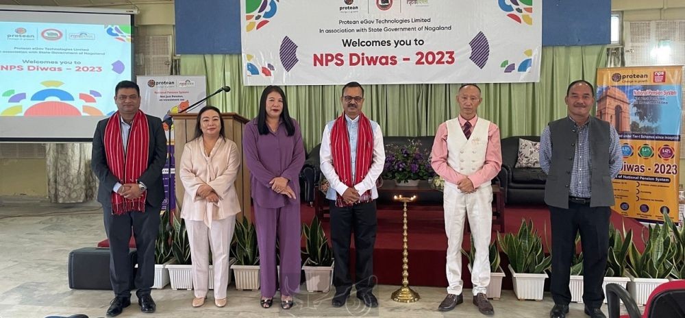 Officials and others during the National Pension System Diwas celebration held at the Directorate of Treasuries & Accounts, Kohima on September 18. (DIPR Photo)
